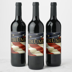 RÓTULO DE GARRAFA DE CERVEJA TRUMP