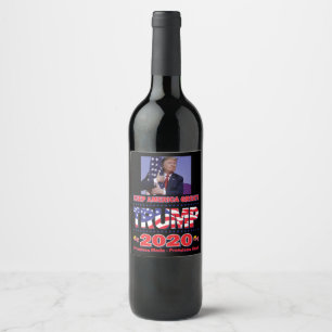 Rótulo De Garrafa De Cerveja Trump 2020 Keep America Excelente - Promessas Mant