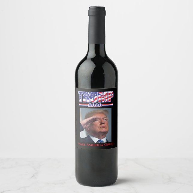 Rótulo De Garrafa De Cerveja Trump 2020 Make America Excelente (Frente)