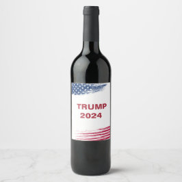 Rótulo De Garrafa De Cerveja Trump 2024