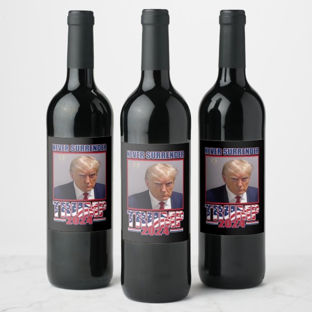 Rótulo De Garrafa De Cerveja Trump 2024 (Garrafas)