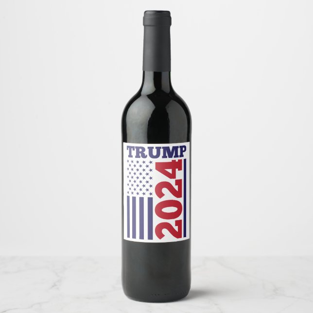 Rótulo De Garrafa De Cerveja Trump 2024 (Frente)