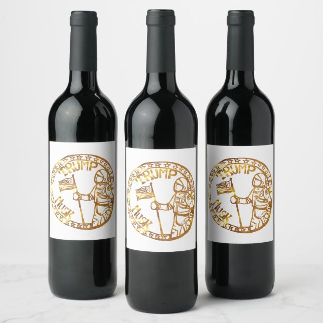 RÓTULO DE GARRAFA DE CERVEJA TRUMP 2024 (Garrafas)