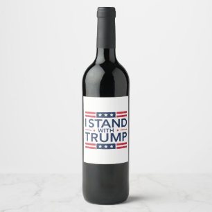 Rótulo De Garrafa De Cerveja Trump 2024 Eu Apoio Trump Apoio Presidente