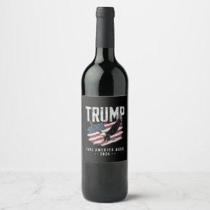 Rótulo De Garrafa De Cerveja Trump Leve a América de Volta Eleição 2024 Vintage