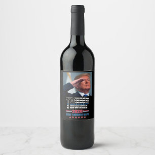 Rótulo De Garrafa De Cerveja Trump Mantenha a América Segura
