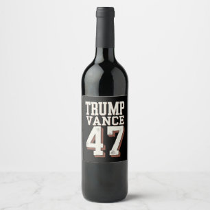 Rótulo De Garrafa De Cerveja Trump Vance Presidente Vintage Trump Vence