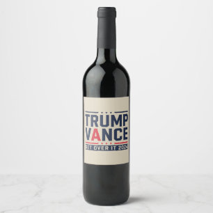 Rótulo De Garrafa De Cerveja Trump venceu 2024 Presidente Eleitoral Trump Vance