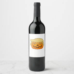 Rótulo De Garrafa De Cerveja Trumpkin Halloween Clássico Engraçado - Slot de Qu