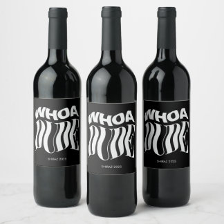 Rótulo De Garrafa De Cerveja Typografia Wo Dude Warped