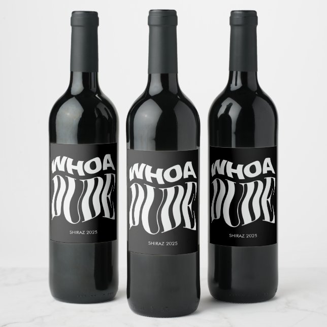 Rótulo De Garrafa De Cerveja Typografia Wo Dude Warped (Garrafas)