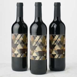 Rótulo De Garrafa De Cerveja Um design abstrato moderno