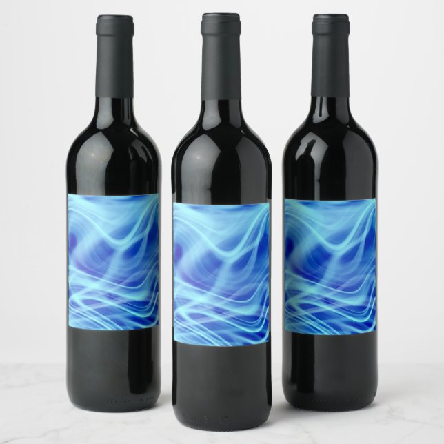 Rótulo De Garrafa De Cerveja Um Nevoeiro Azul Místico (Garrafas)