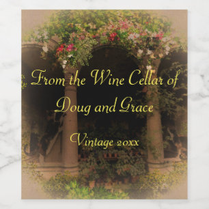 Rótulo De Garrafa De Cerveja Um presente da adega de vinho