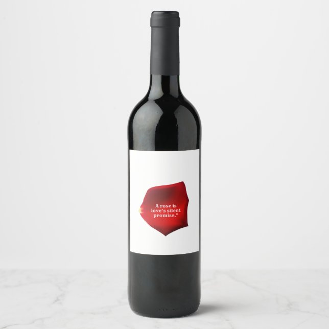 Rótulo De Garrafa De Cerveja Um Rosa (Frente)