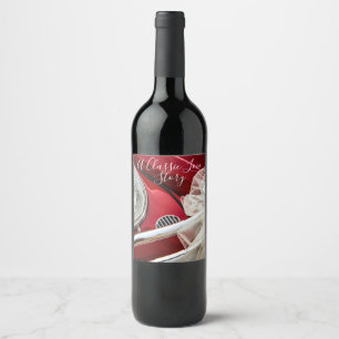 Rótulo De Garrafa De Cerveja Uma história de amor de carro clássica