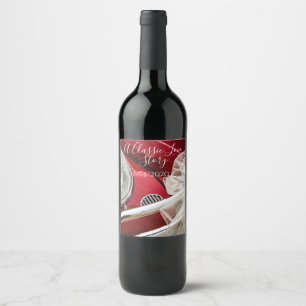 Rótulo De Garrafa De Cerveja Uma história de amor de carro clássica