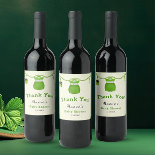 Rótulo De Garrafa De Cerveja Uma Pequena Sortuda, Uma Menina De Shamrock