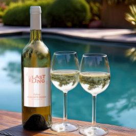 Rótulo De Garrafa De Cerveja Uma Única Bachelorette de Fling