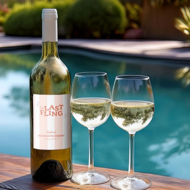 Rótulo De Garrafa De Cerveja Uma Única Bachelorette de Fling (Criador carregado)