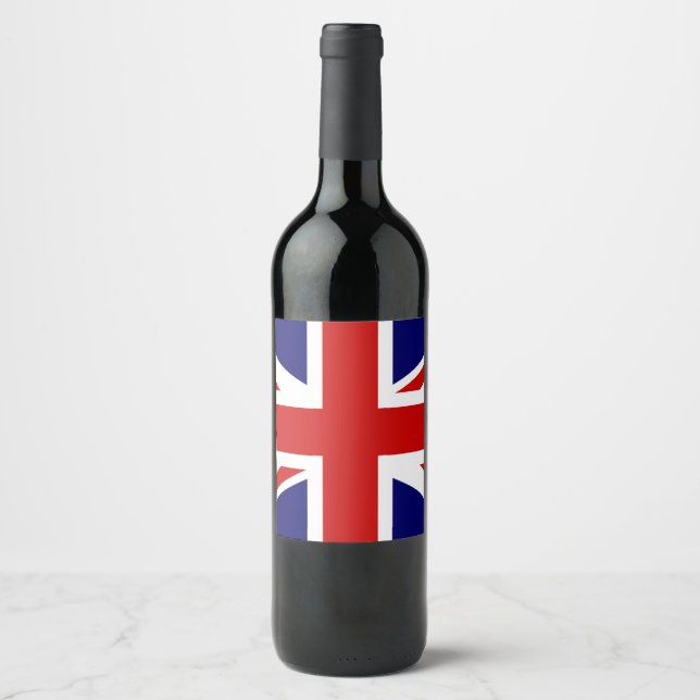 Rótulo De Garrafa De Cerveja Union Jack (Frente)