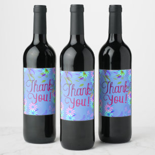 Rótulo De Garrafa De Cerveja Uvas para vinho Flores Personalizadas, Vermelho Br
