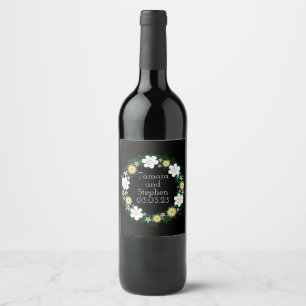 Rótulo De Garrafa De Cerveja Uvas para vinho Flores Personalizadas, Vermelho Br