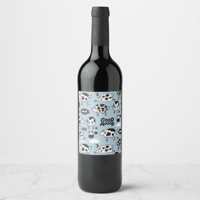 Rótulo De Garrafa De Cerveja Vaca e leite (Frente)