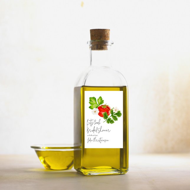 Rótulo De Garrafa De Cerveja Vamos Cozinhar Chá de Panela (Criador carregado)