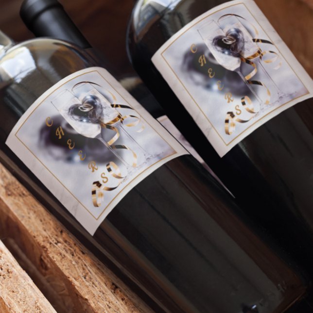 Rótulo De Garrafa De Cerveja Vamos Faz Um Brinde! Saúde! (Criador carregado)