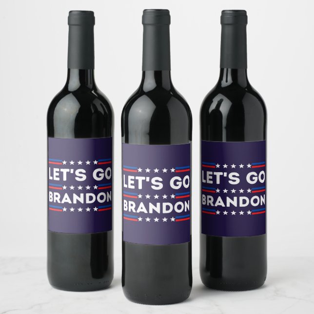 Rótulo De Garrafa De Cerveja Vamos Go Brandon (Garrafas)