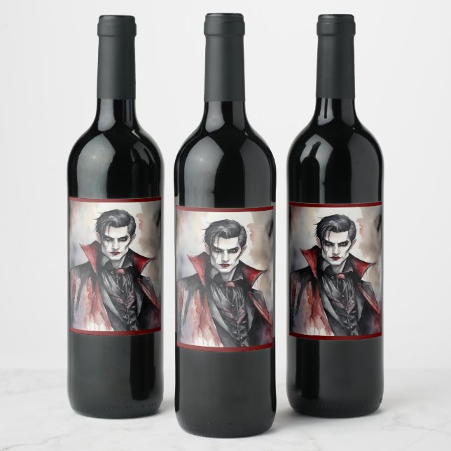 Rótulo De Garrafa De Cerveja Vampiro masculino (Garrafas)