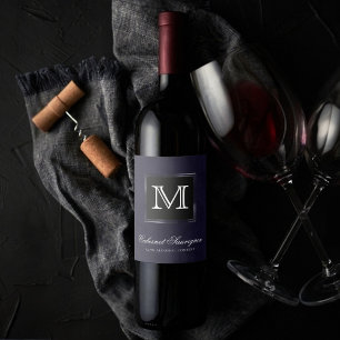 Rótulo De Garrafa De Cerveja Velvet Indigo Grunge   Personalização Roxo de Meia