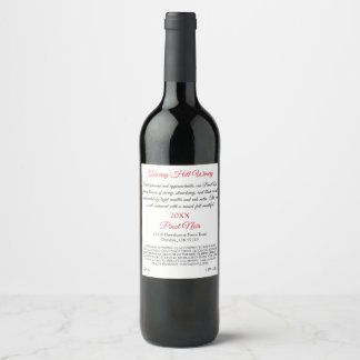 Rótulo De Garrafa De Cerveja Vermelho profundo - provencale (conjunto de 8) Pre