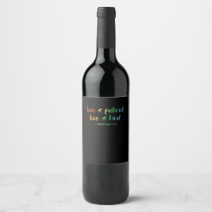 Rótulo De Garrafa De Cerveja Versículo da Bíblia Cristã O Amor é Paciente O Amo