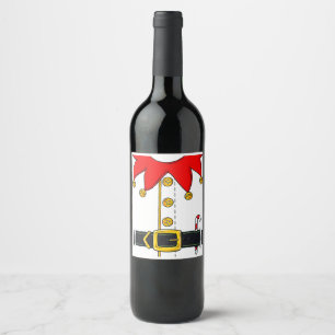 Rótulo De Garrafa De Cerveja Vestido Figurino Engraçado Natal Feriado T-Shirt