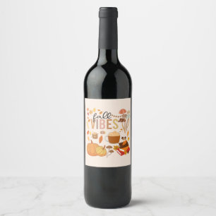 Rótulo De Garrafa De Cerveja Vibes de queda