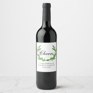 Rótulo De Garrafa De Cerveja Vidro de vinho verde do verão. Elogios das