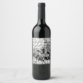 Rótulo De Garrafa De Cerveja Vidro Pintado Jardim