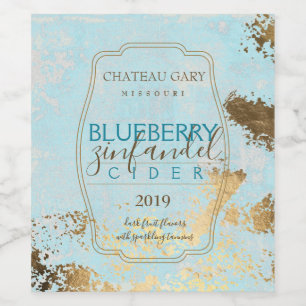 Rótulo De Garrafa De Cerveja Vinho caseiro personalizado dístico dourado