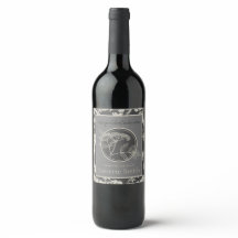 Vinho de flor idosa caseiro Escuro Vintage Persona