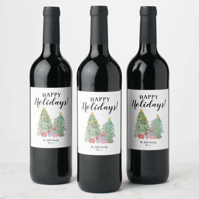 Rótulo De Garrafa De Cerveja Vinho de Natal personalizado (Garrafas)