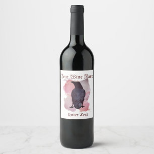 Rótulo De Garrafa De Cerveja Vinho do corvo