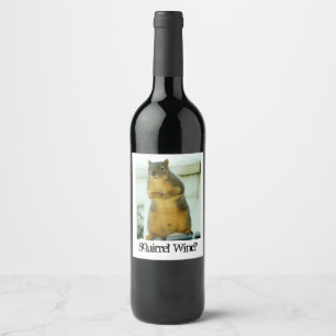 Rótulo De Garrafa De Cerveja Vinho do esquilo