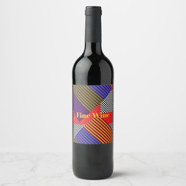 Rótulo De Garrafa De Cerveja Vinho Fino (Frente)