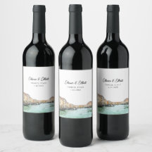 Vinho Personalizado Favorável De Casamento De Vene