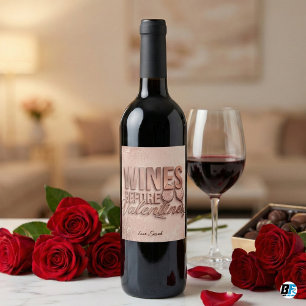 Rótulo De Garrafa De Cerveja Vinhos Antes do Dia dos Namorados Divertido Galent