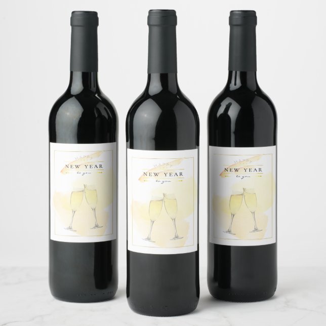 Rótulo De Garrafa De Cerveja Vinhos espumantes de na moda (Garrafas)
