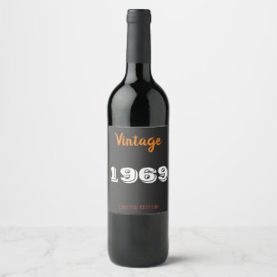 Rótulo De Garrafa De Cerveja Vintage 1969 Limited Edition Gift - Retro 57th