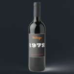 Rótulo De Garrafa De Cerveja Vintage 1972 edição limitada 50th Birthday Gift Na<br><div class="desc">Vintage 1972,  edição limitada de 50º presente de aniversário</div>